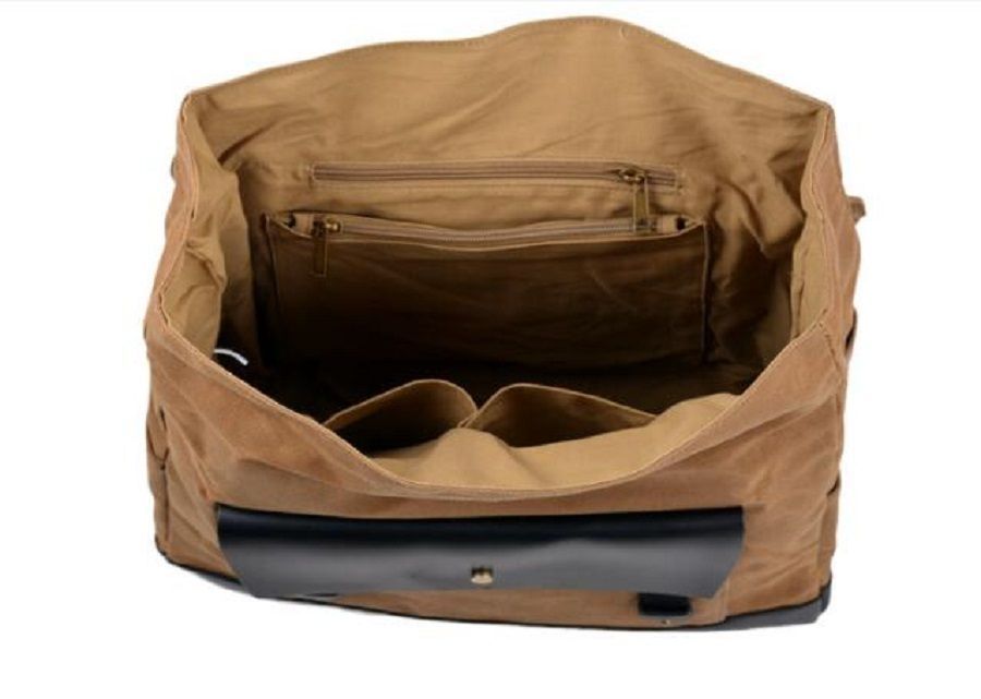 オートバイバッグ サドルバック オイルワックス バイク ライダ ース キャンバス小型ヘルメットバッグ 防雨 荷物 収納 ケース 緑 ブラウン BRIGHTFACE_UK