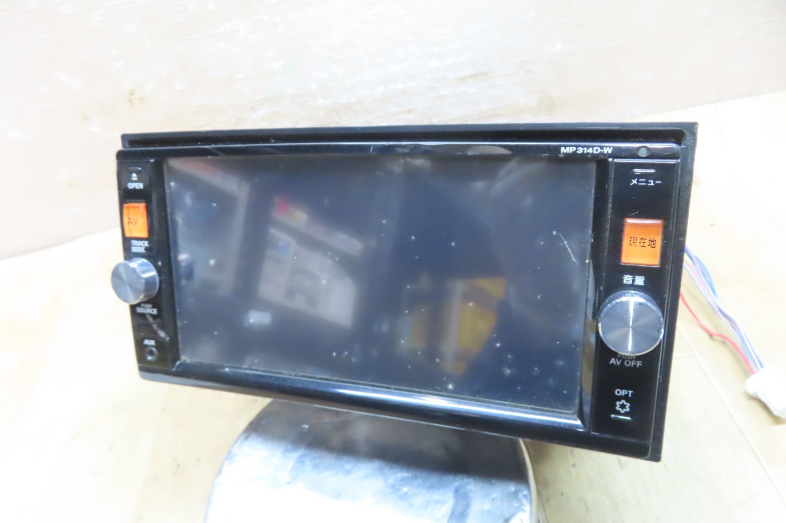 タッチパネル正常 付 F4467 日産純正 MP314D-W SDナビ 地図2017年 地デジTVフルセグ内蔵 Bluetooth内蔵 CD DVD再生OK BRIGHTFACE_UK