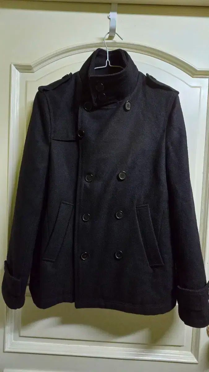 ドルチェ＆ガッバーナ ブラック ピーコート ダブルボタン コート 46