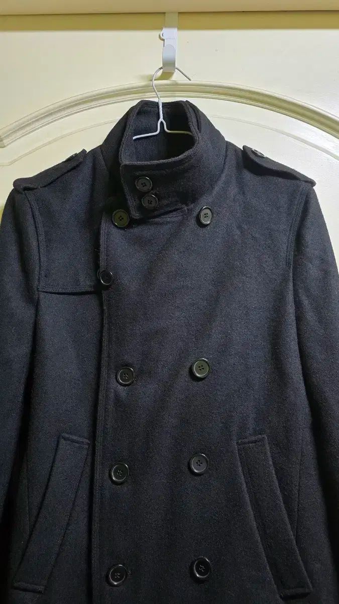 ドルチェ＆ガッバーナ ブラック ピーコート ダブルボタン コート 46