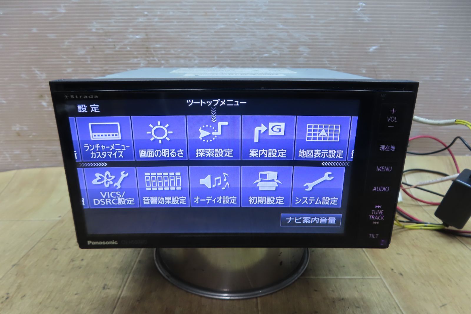 付 F4468 スバル純正パナソニック CN-H500WD FA HDDナビ 地図2011年 地デジTVフルセグ Bluetooth内蔵 CD DVD再生OK 本体のみ