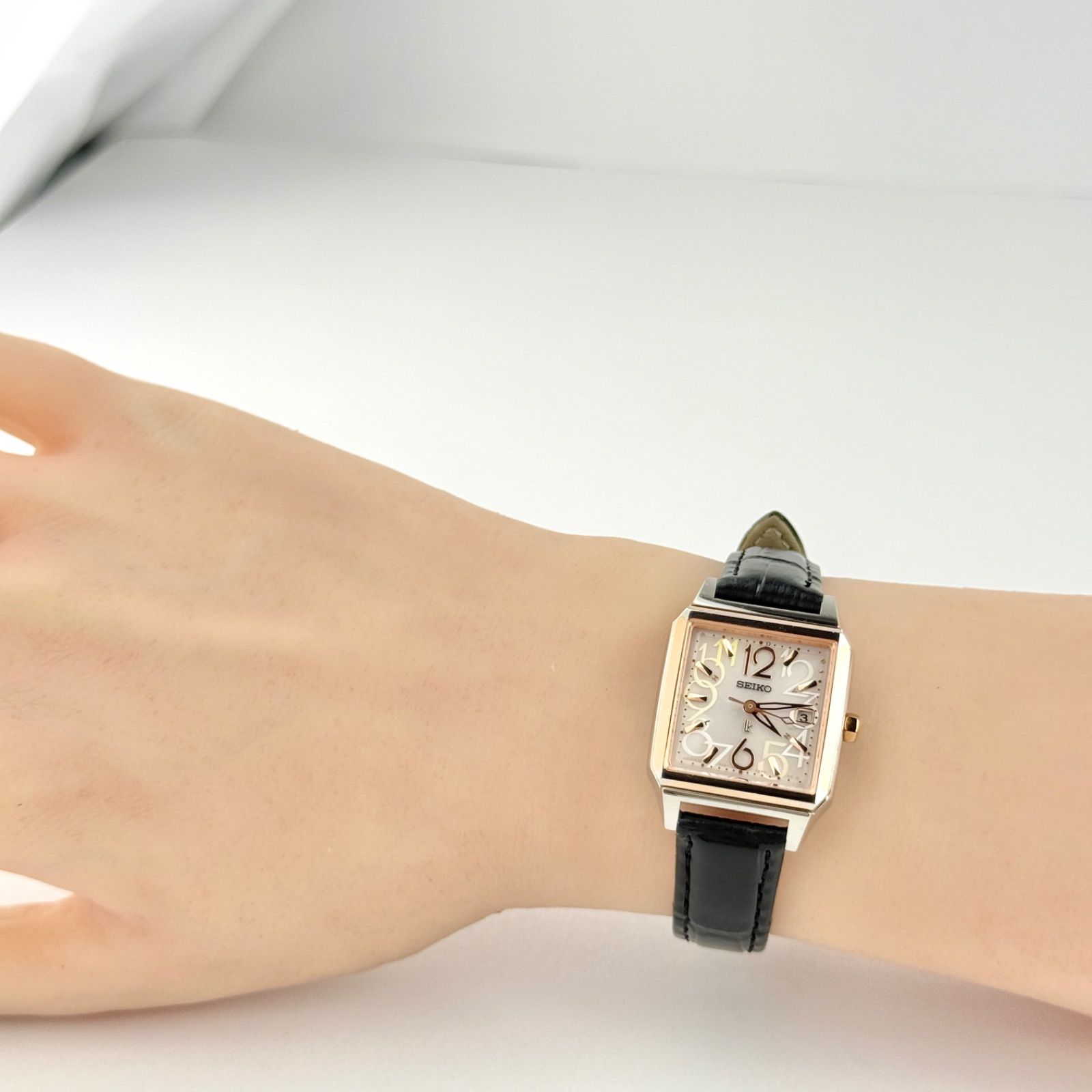 セイコー ルキア 1B22-0AL0 電波ソーラー ベルト レディース698