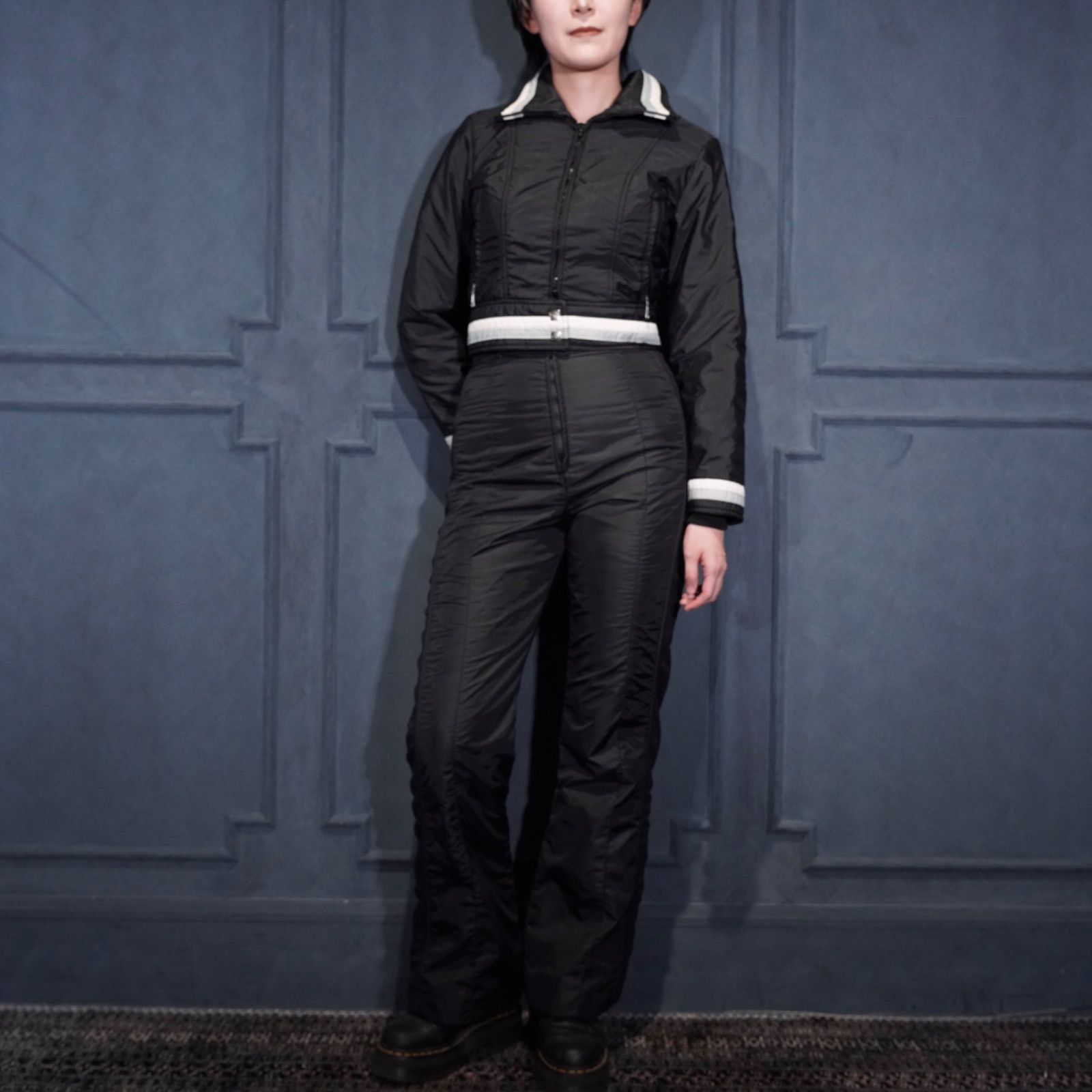 70’s USA VINTAGE Sportcaster SKI WEAR SET UP ALL IN ONE 70年代アメリカ古着スキーウェアセットアップオールインワン