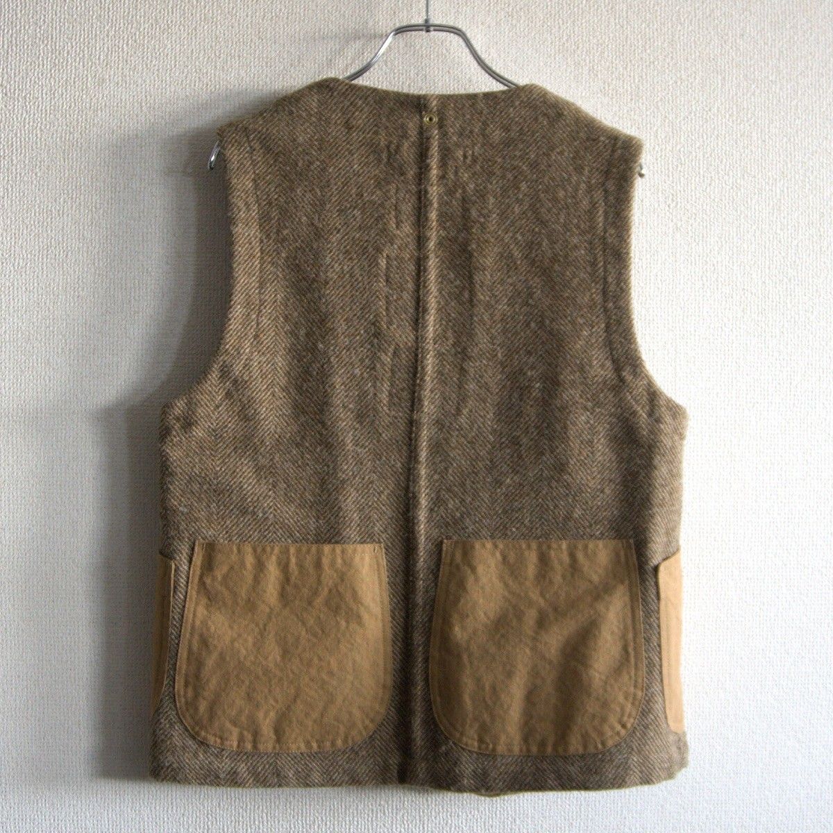 NIGEL CABOURN Harris Tweed× COTTON POCKET VEST 48 ナイジェルケーボン ベスト s 2510137