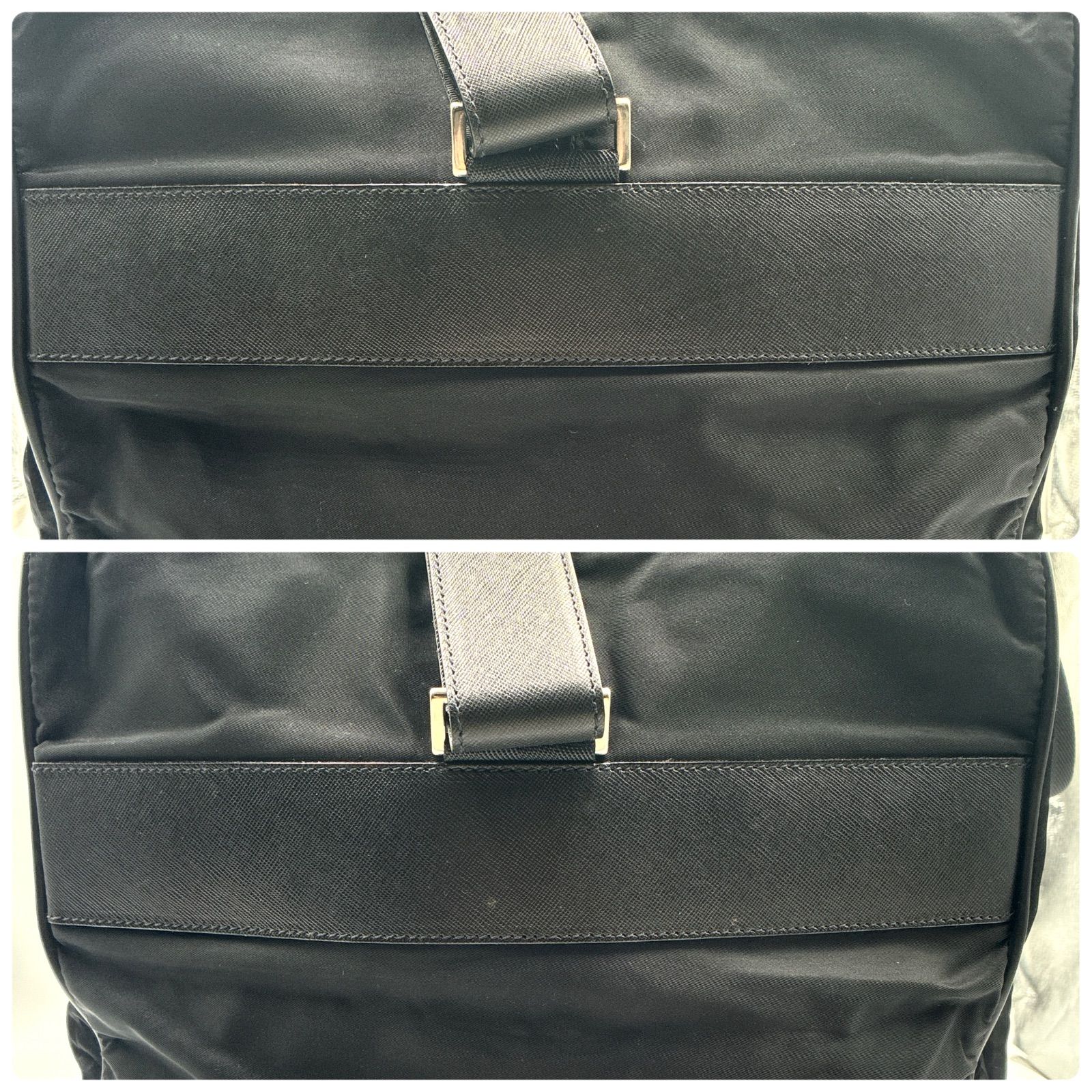 極美品 プラダ 2way ボストンバッグ サフィアーノレザー ナイロン 大容量 良品】プラダ ボストンバッグ ナイロン サフィアーノレザー 2way