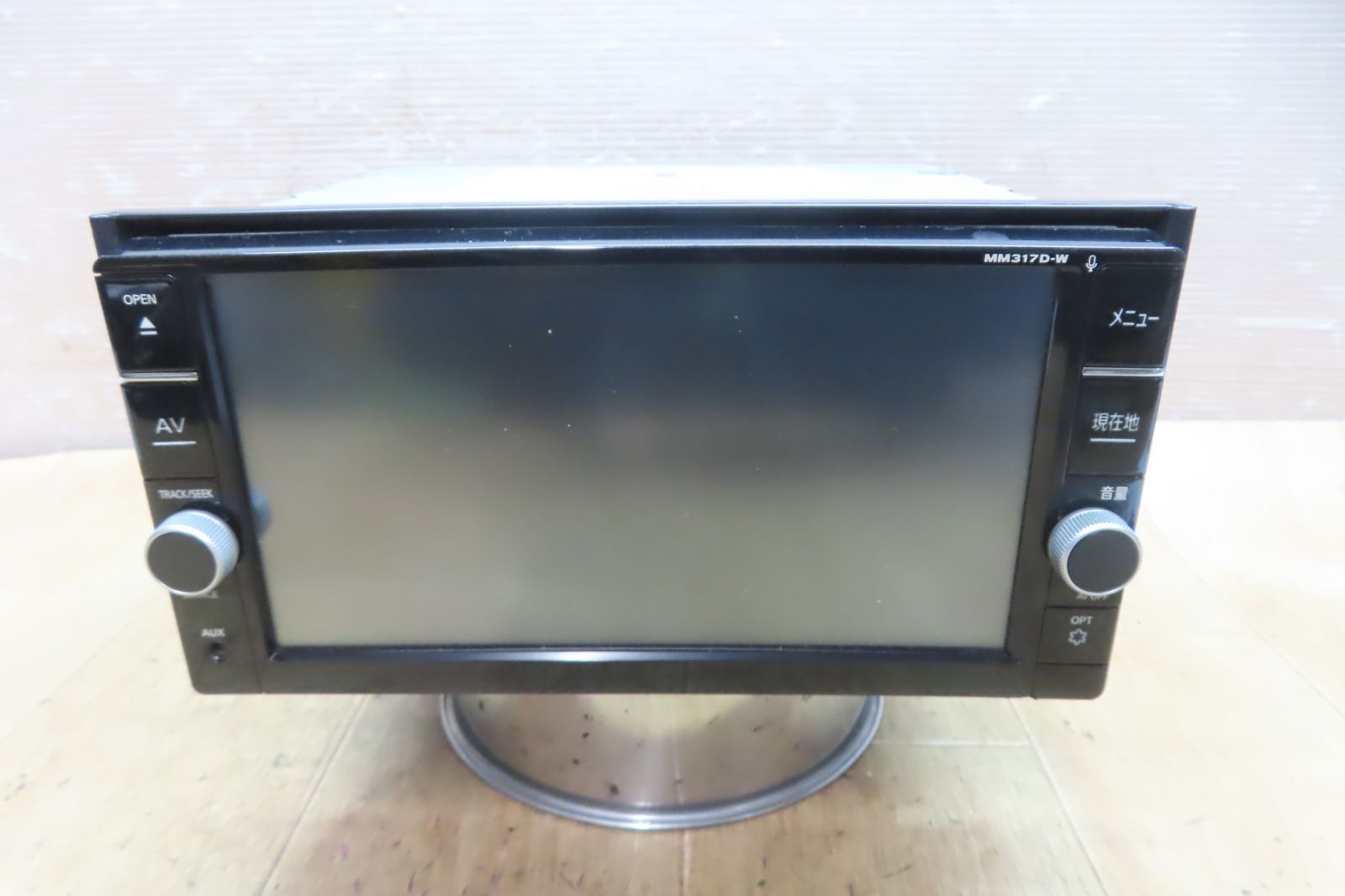 F4474 日産純正 MM317D-W SDナビ Bluetooth内蔵 DVD再生OK BRIGHTFACE_UK