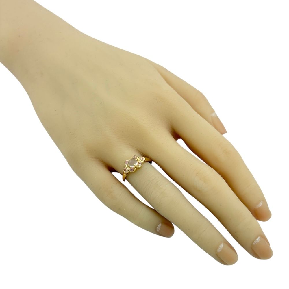 リング 指輪 12.5号 18金 K18イエローゴールド ムーンストーン レディース