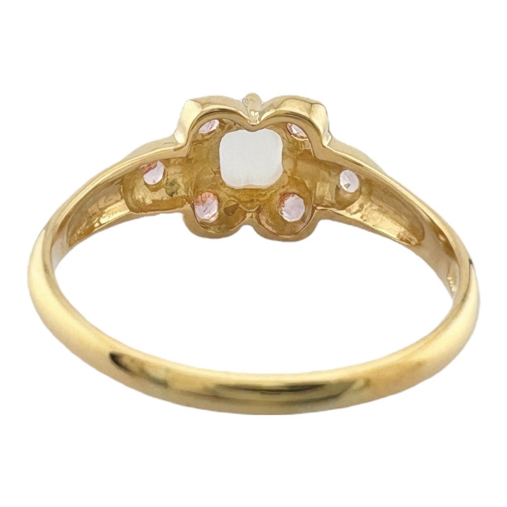 リング 指輪 12.5号 18金 K18イエローゴールド ムーンストーン レディース FORTGASGNV_COM_BR