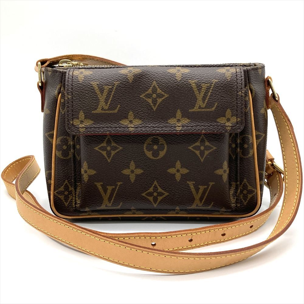 ルイヴィトン LOUIS VUITTON ヴィバシテ PM ショルダーバッグ モノグラム キャンバス M51165 ブラウン ゴールド金具 CA1014 レディース