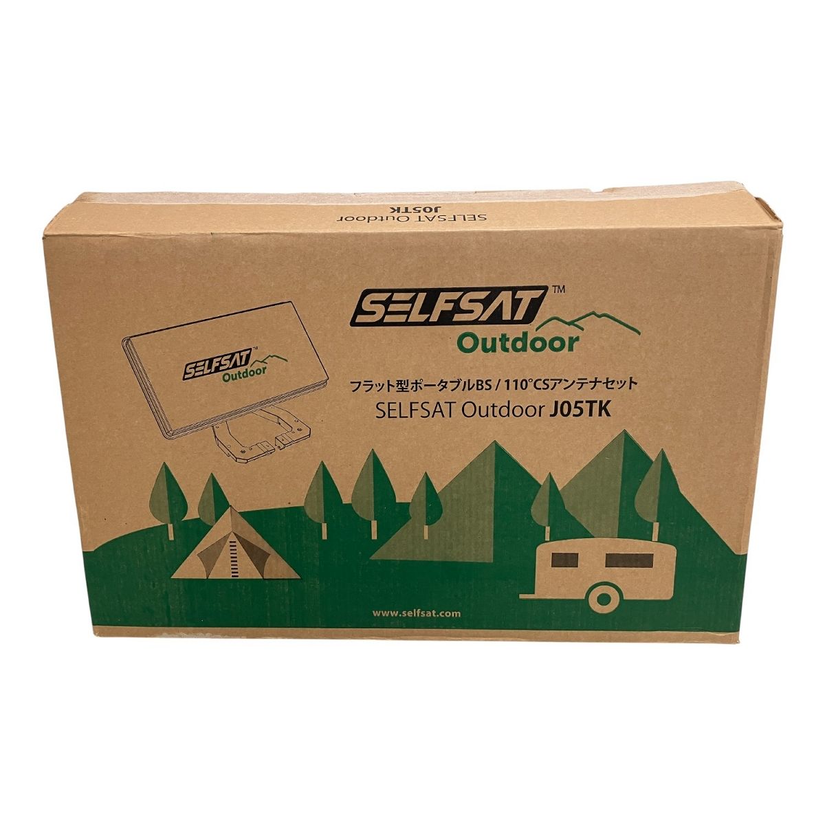  INBYTE SELFSAT OUTDOOR J 05 TK フラット型ポータブルBS 110° CSアンテナセット 衛星放送アンテナ パラボラアンテナ 映像用アンテナ