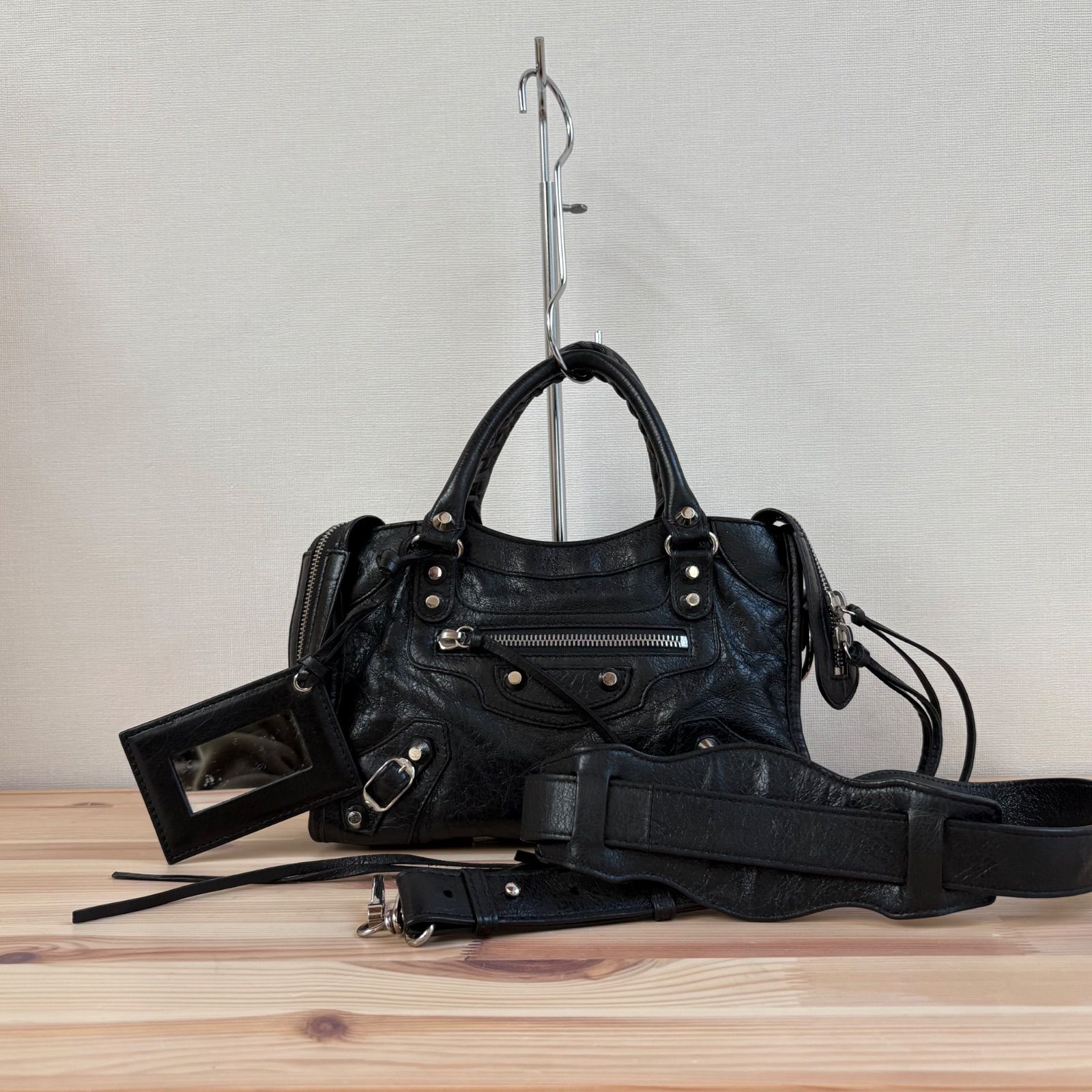 BALENCIAGA Classic Mini City 300295 2way Bag バレンシアガ クラシック ミニシティ ハンドバッグ ショルダーバッグ