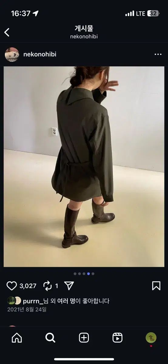 シャツワンピース