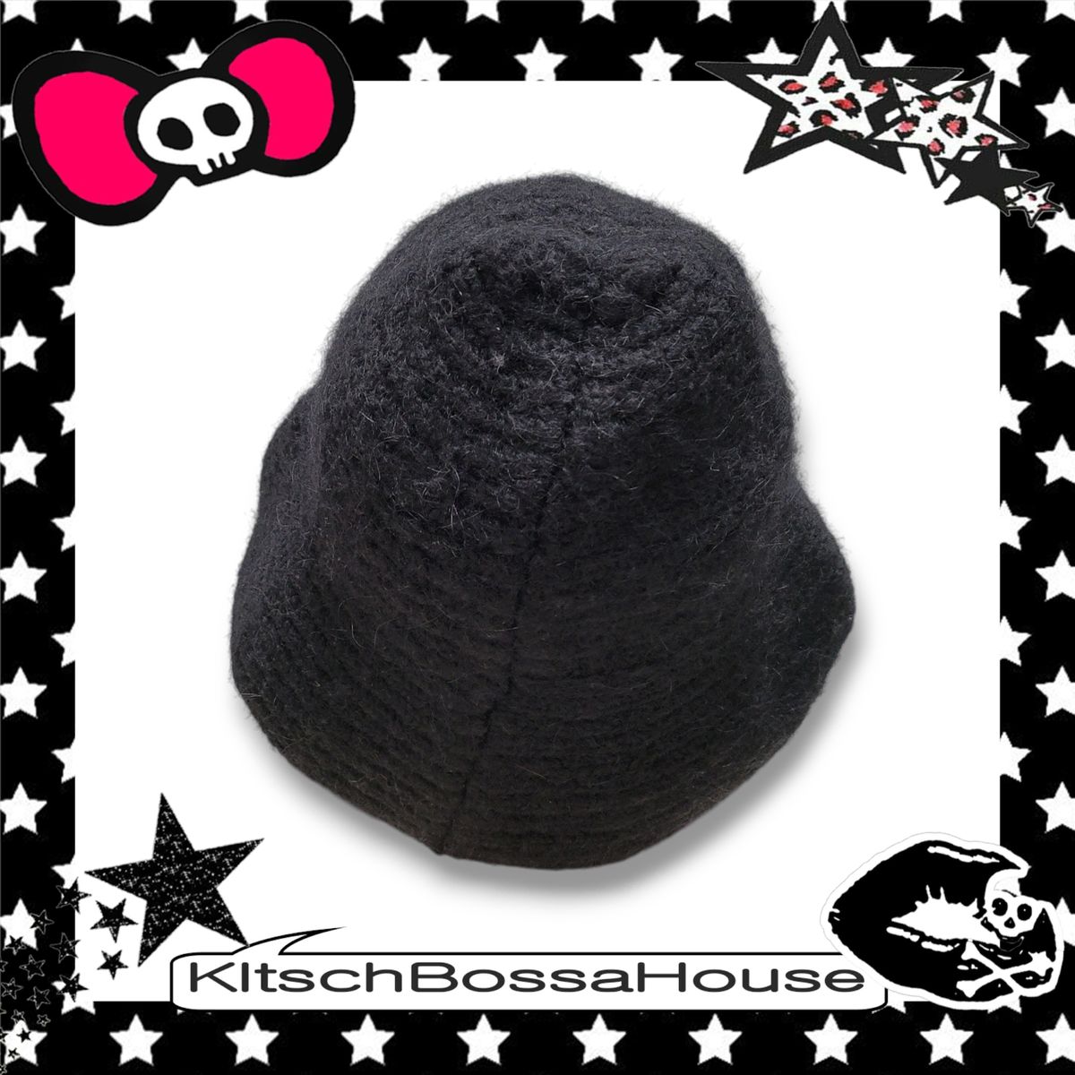 ニット バケットハット