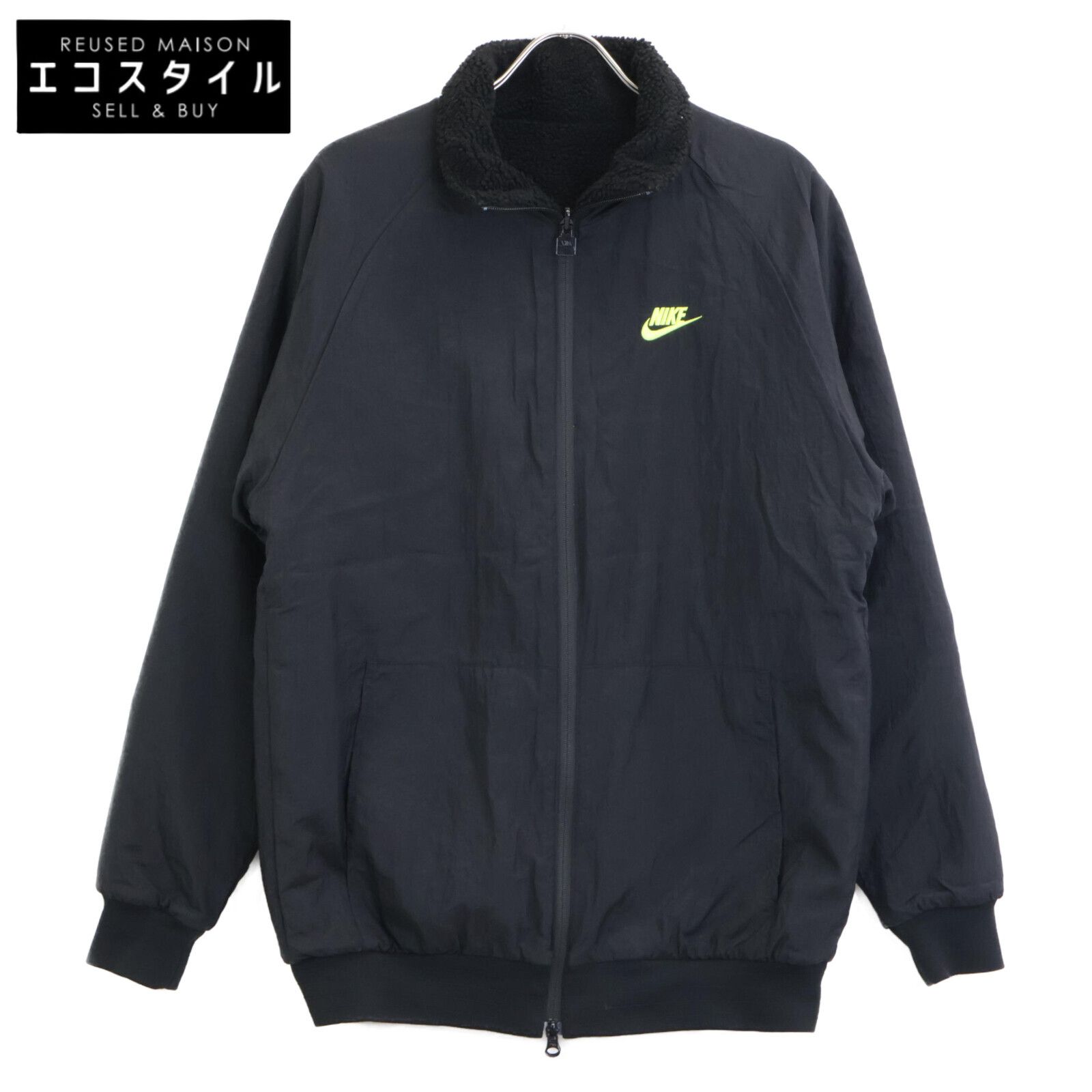 送料無料XS正規品BIG Swoosh boa jacketビッグ　スウッシュ atmos NIKE限定フルジップ　リバーシブル　ボア　ジャケット　 : [ナイキ] スウッシュ フルジップ リバーシブル ボア