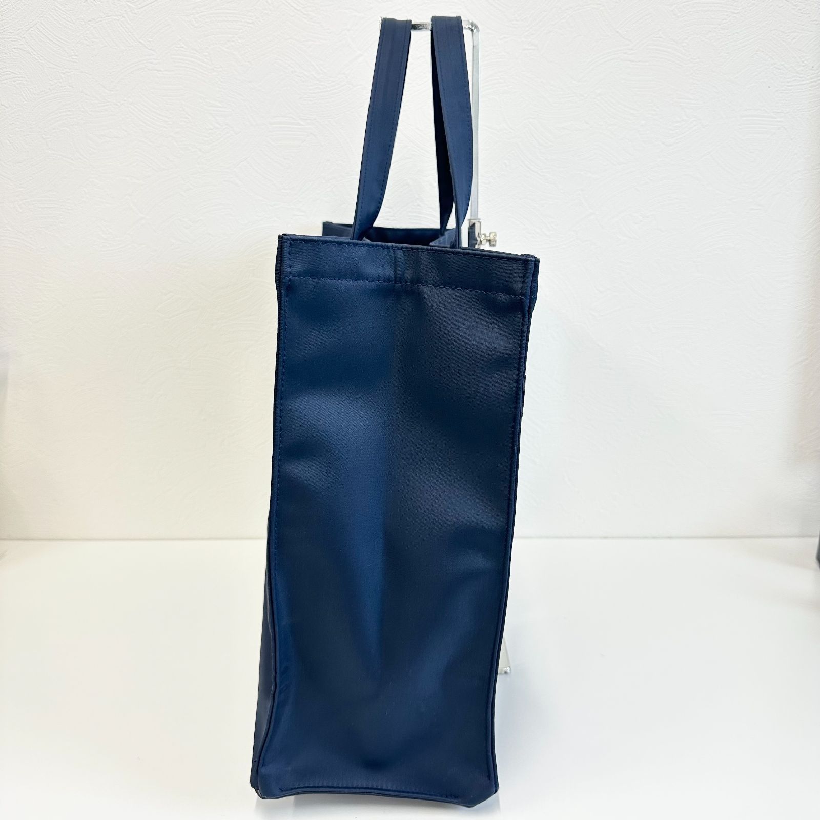 ファミリア　お受験　ネイビー ナイロン トートバッグ リボン付き 返品OK】familiar ファミリア お受験バッグ ナイロン リボン付き