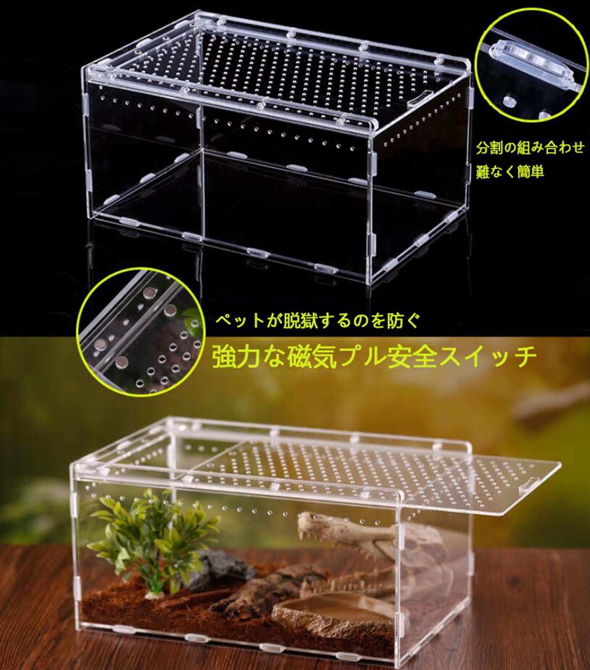 爬虫類ケージ　レイアウト品 飼育ケージ・用品について 爬虫類情報 | 爬虫類用品・エキゾテラの