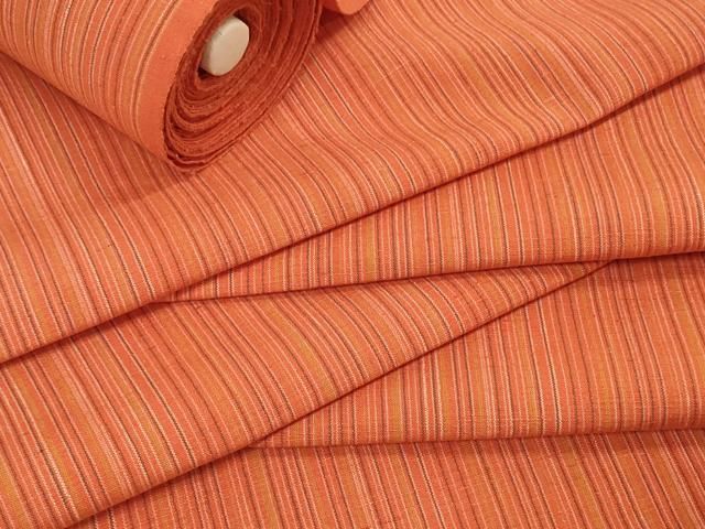 平和屋着物▽羽織・コート 反物 羽尺 紬地 縞 逸品 未使用 DAAW7465zzz