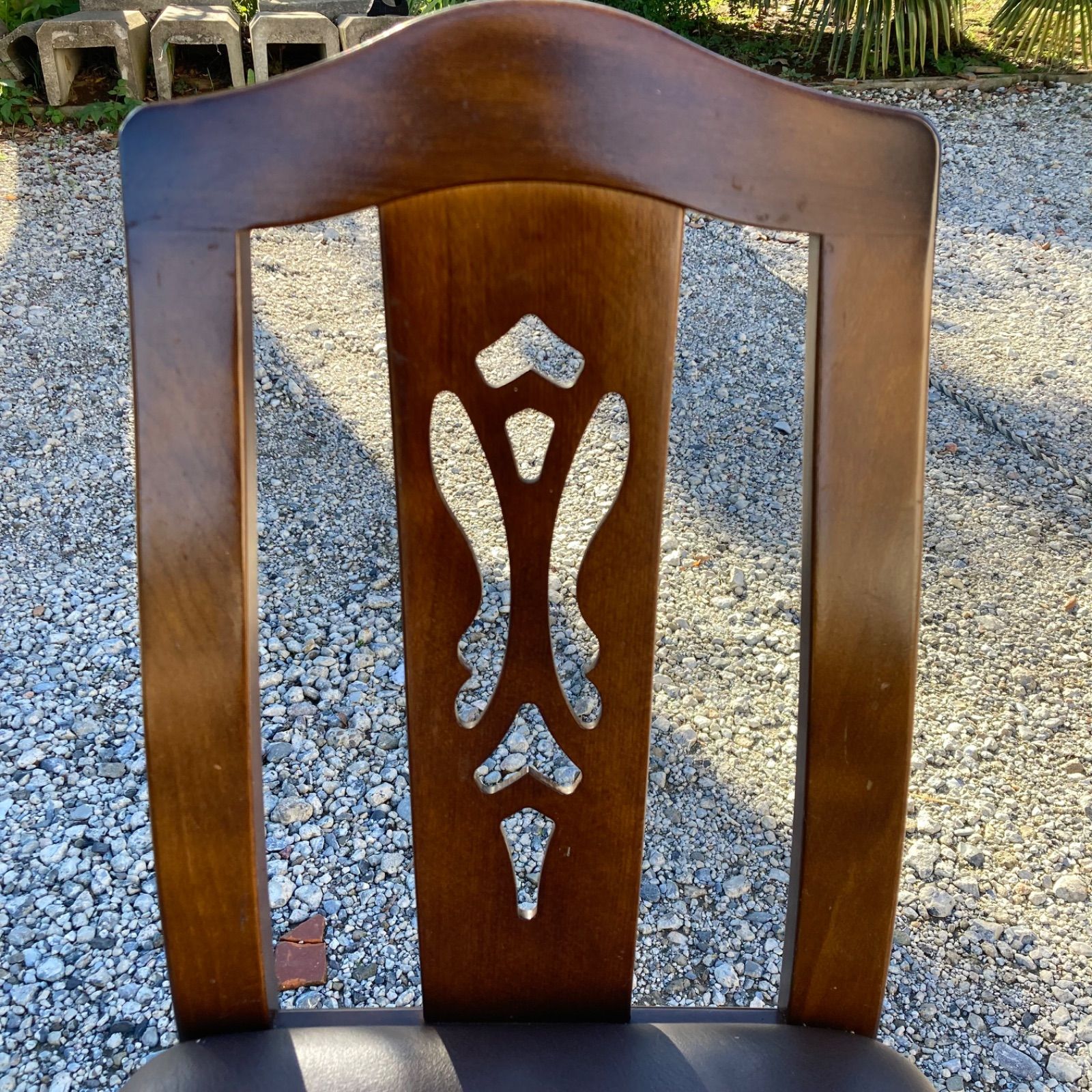 2脚セット】カリモク 透かし彫り ダイニングチェア コロニアル - メルカリ