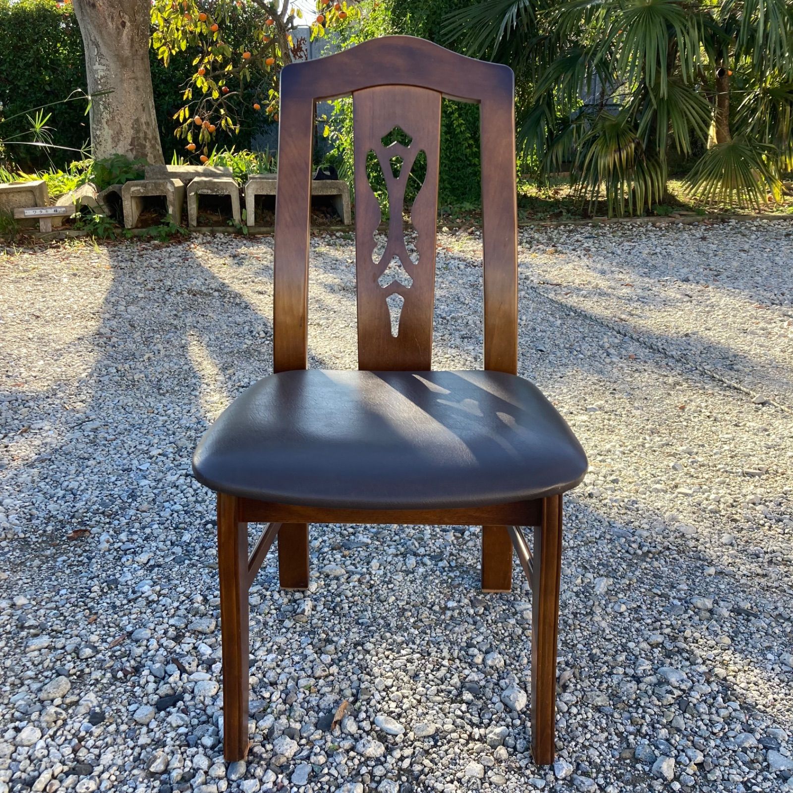 2脚セット】カリモク 透かし彫り ダイニングチェア コロニアル - メルカリ