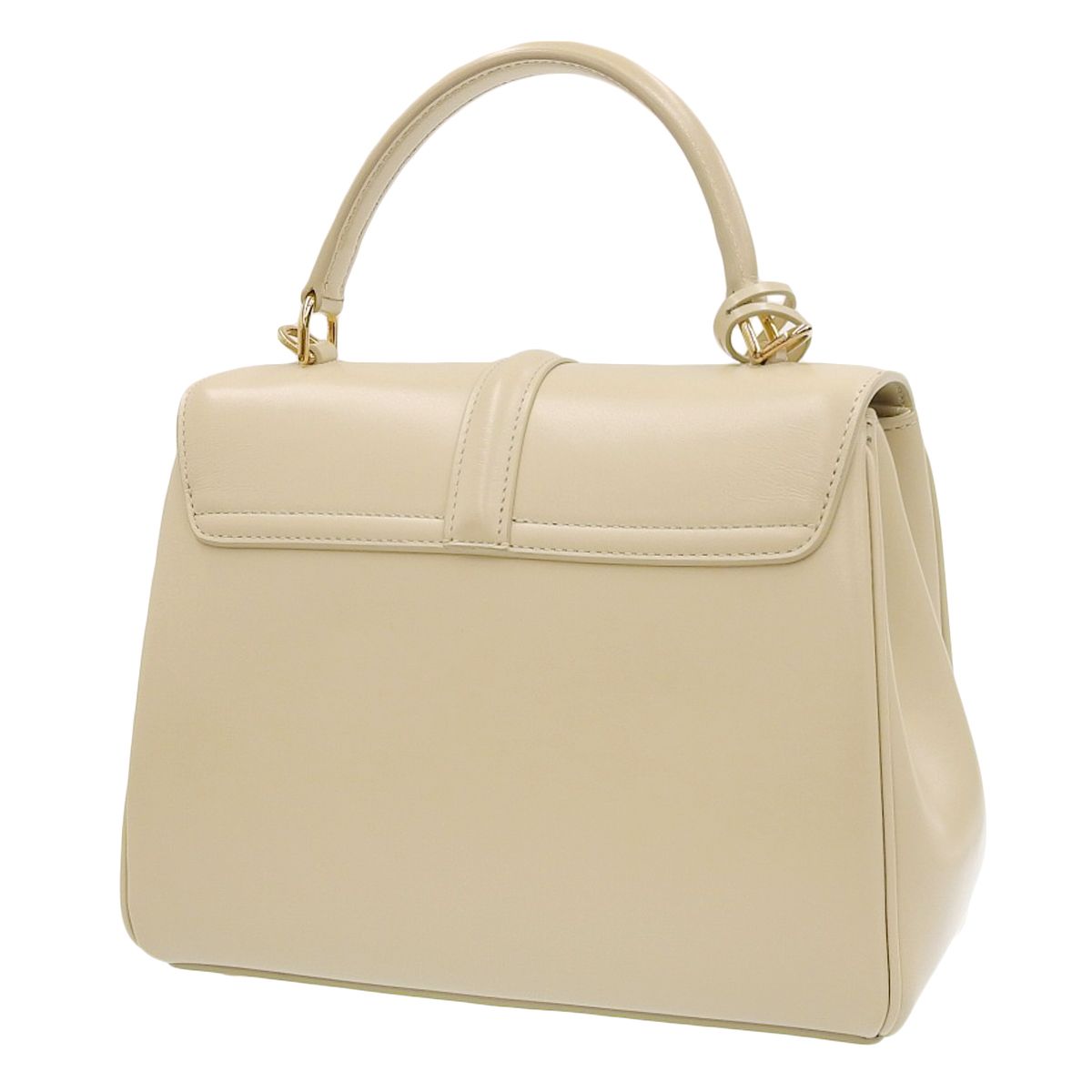 CELINE セリーヌ スモール 16セーズ ハンドバッグ ショルダー 2WAY 肩掛け カーフ クリーム薄黄色 ゴールド金具 188003BEY レディース 40802161063 アラモード