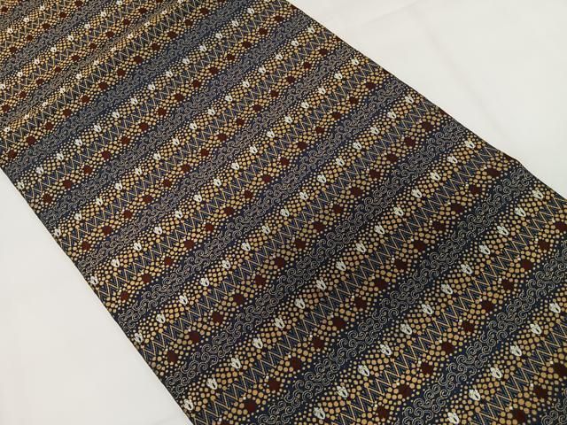 平和屋着物◎全通柄京袋帯 幾何学間道 正絹 逸品 CAAX7974ua - メルカリ