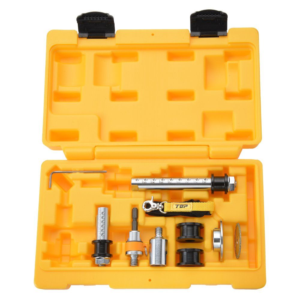 TOP 塩ビ管 内径カッター ケース入14点セット インパクトドライバー ディスクグラインダー兼用 トップ 刃の直径41㎜ TNC-4014S 燕三条