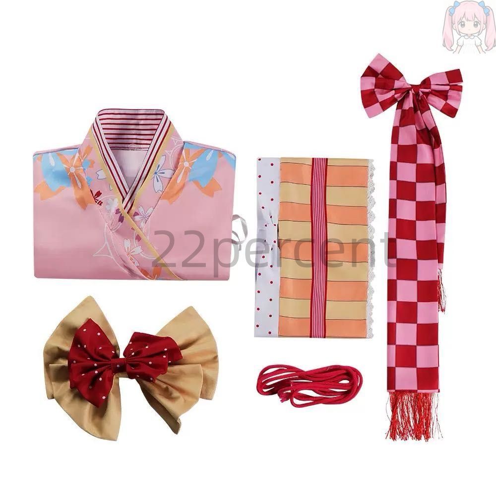 魔法少女まどか マギカ 鹿目まどか かなめまどか 浴衣コス服 着物 風 コスプレ衣装 cosplay イベント アニメ 変身 変装 仮装 パーティー その他 キャラクター衣装 コスプレ衣装