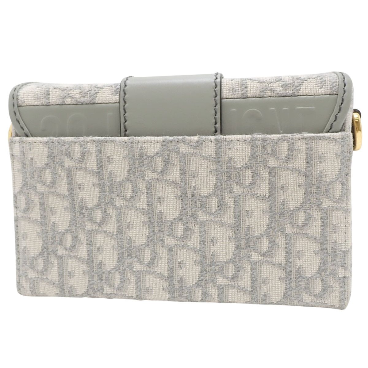 Christian Dior クリスチャン ディオール モンテーニュ オブリーク 30 MONTAIGNE バッグ ショルダー クロスボディ キャンバス レザー ライトグレー アイボリー ゴールド金具 レディース 40802162941 アラモード