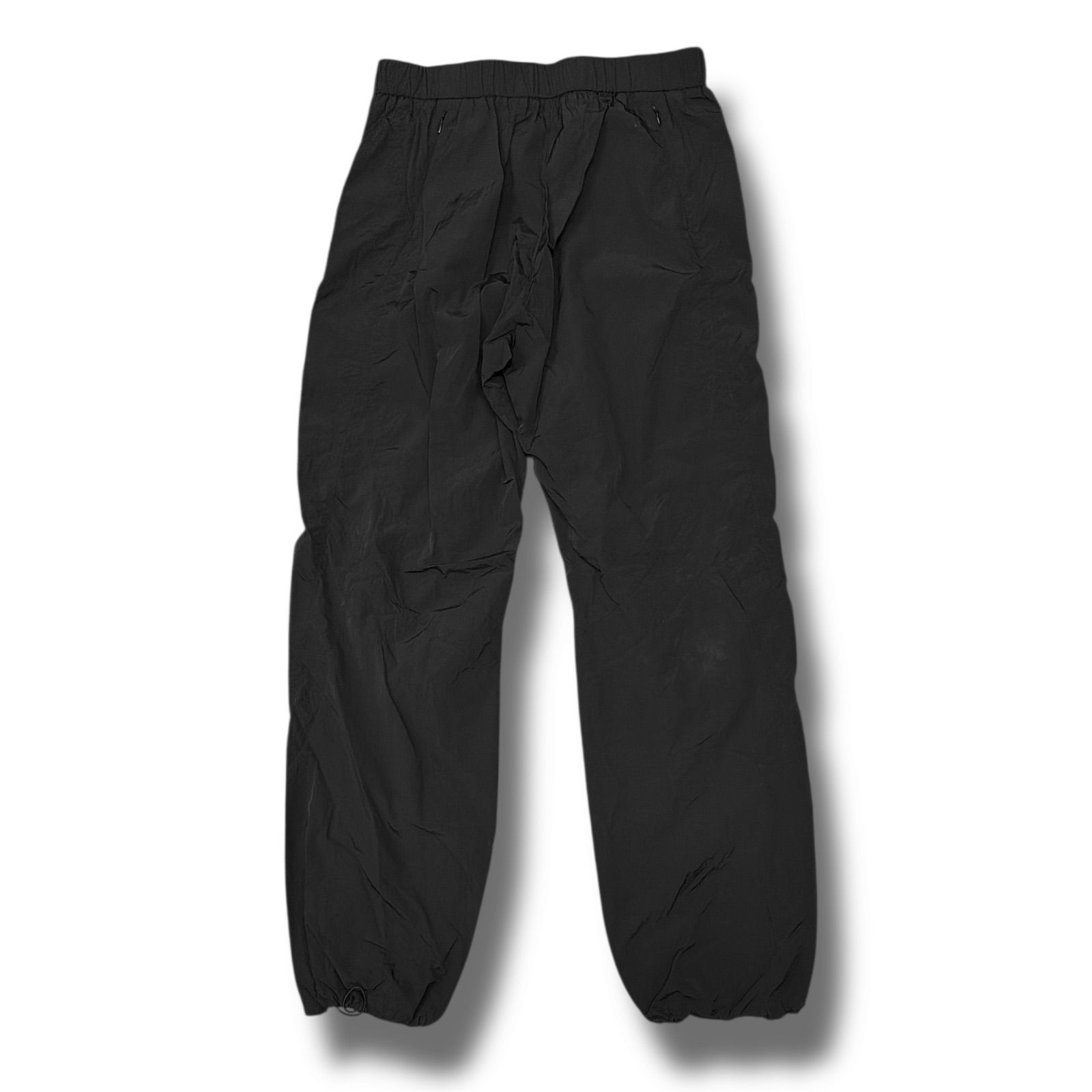 参考上代48400円 J.L-A.L 24 AW Minnno Trousers ミノトラウザー ナイロン トラックパンツ ジェイラル ブラック L 1594 M 3