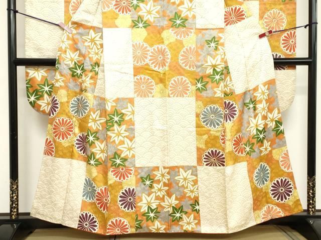 平和屋着物○豪華振袖 駒刺繍 枝垂れ桜 吉祥花文 暈し染め 金彩