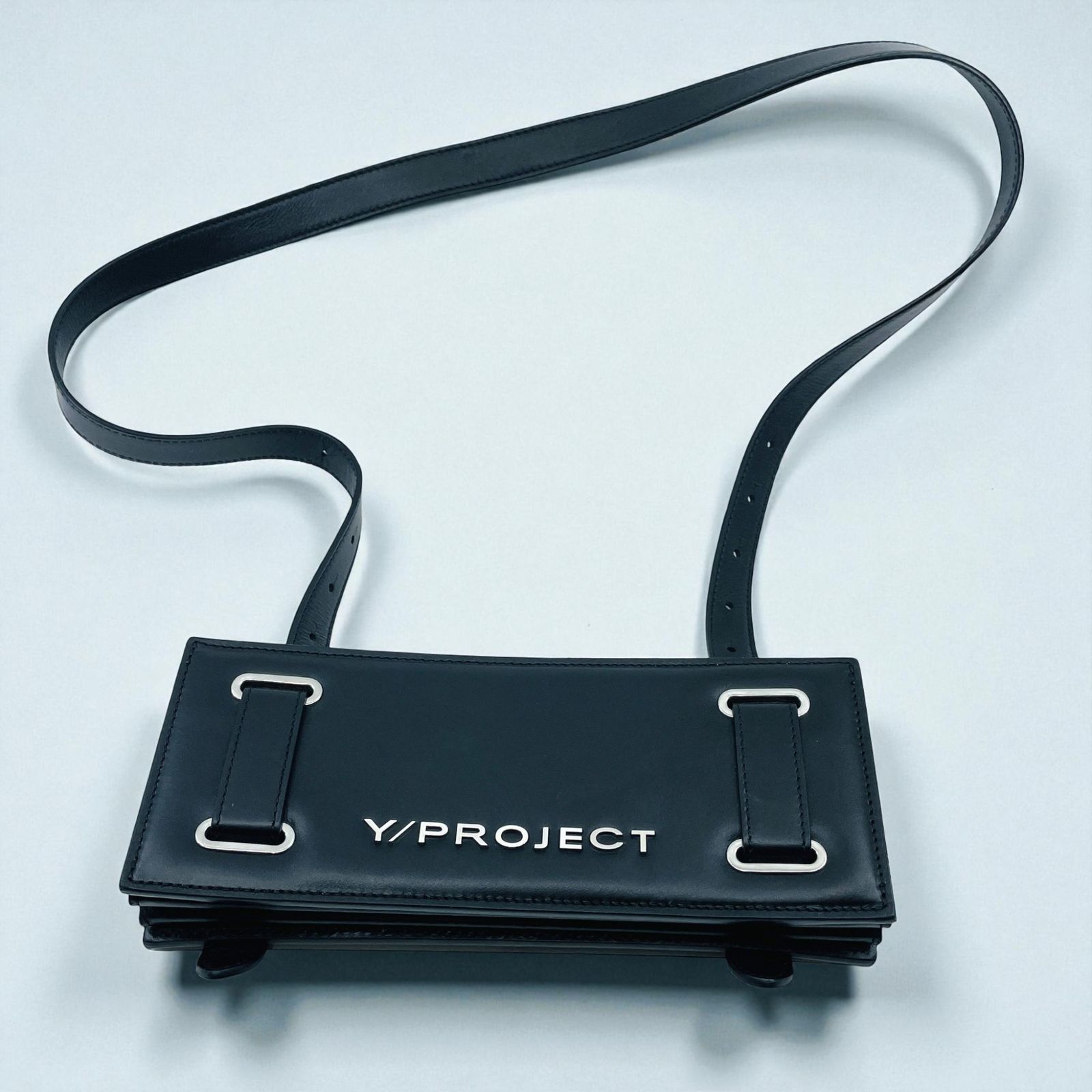Y Project アコーディオンバッグ ミニ レザー ブラック