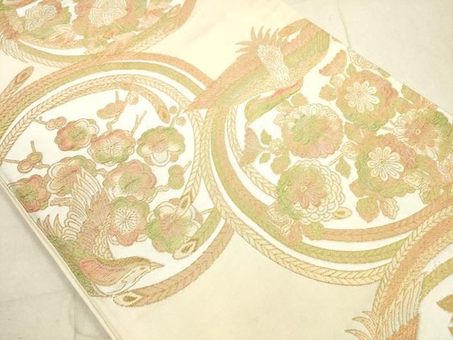 平和屋着物◎六通柄袋帯 花鳥丸文 金糸 正絹 逸品 DAAX2156xg - メルカリ