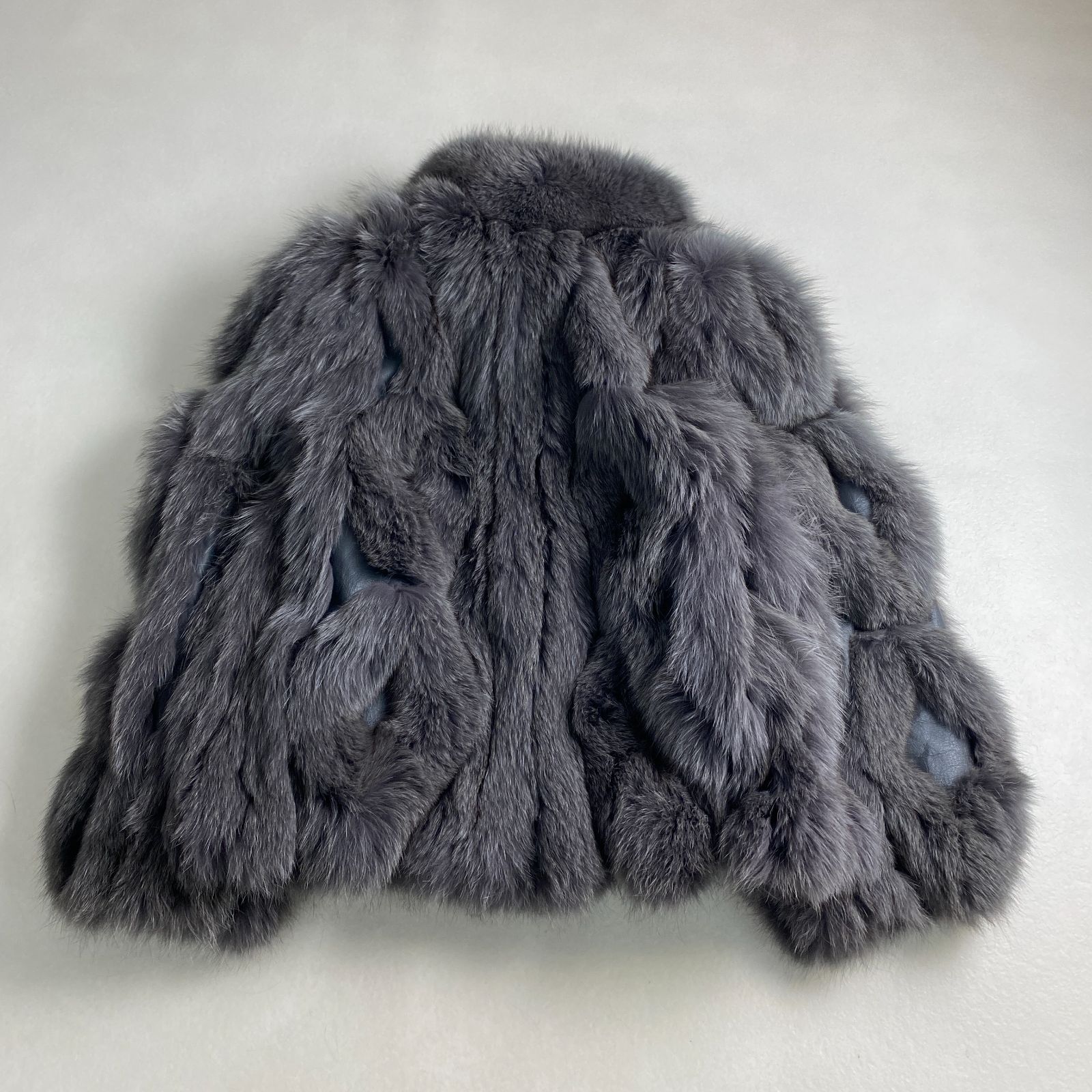 美品 ファーコート SAGA FOX 希少デザイン レザー ボリューム 高級