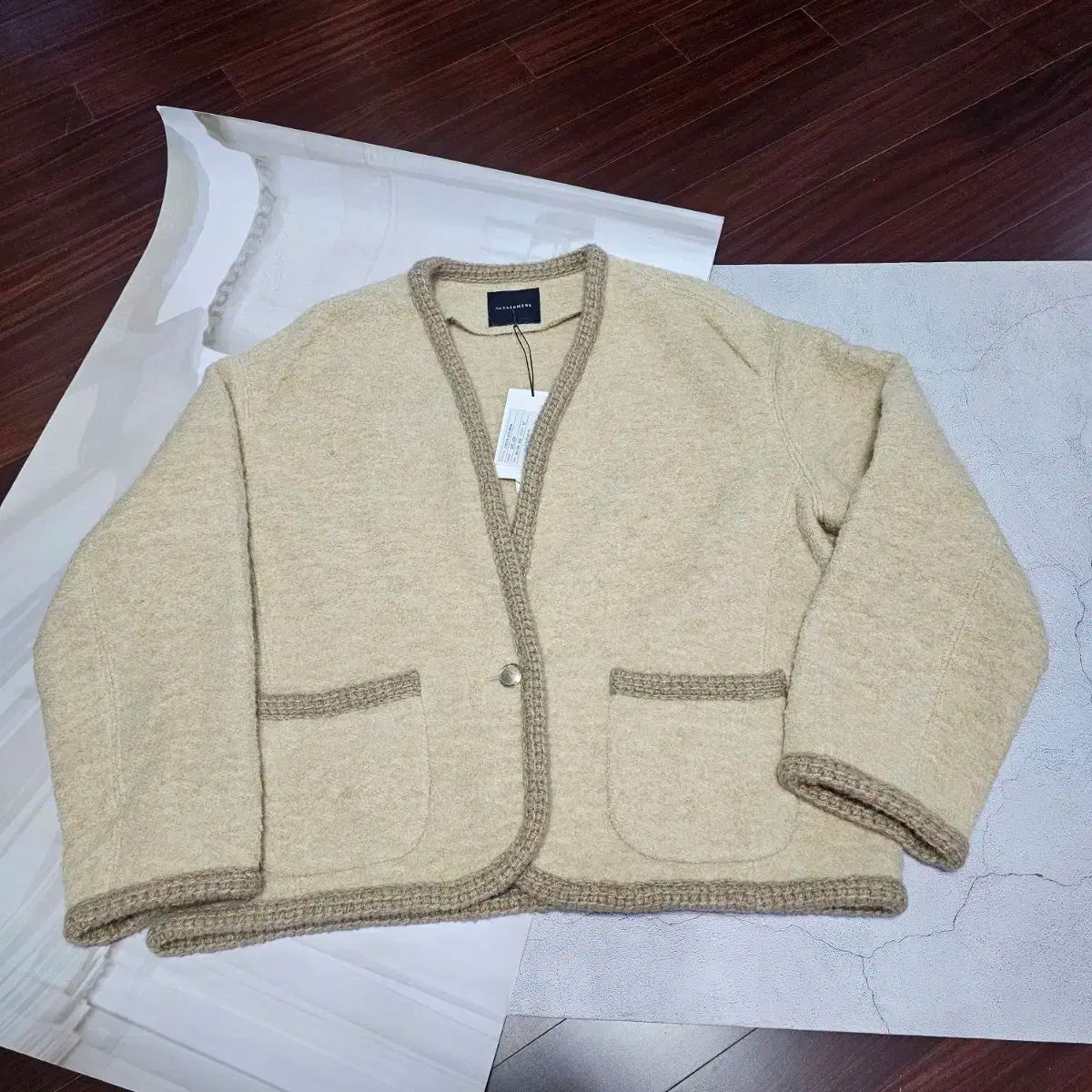 the CASHMERE ジャケットカーディガン カシミア アルパカ ウール