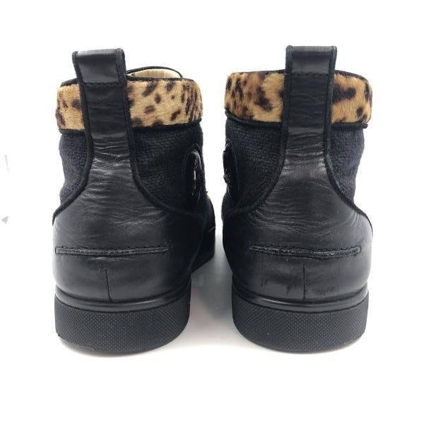 Louboutin レオパード柄ハラコ