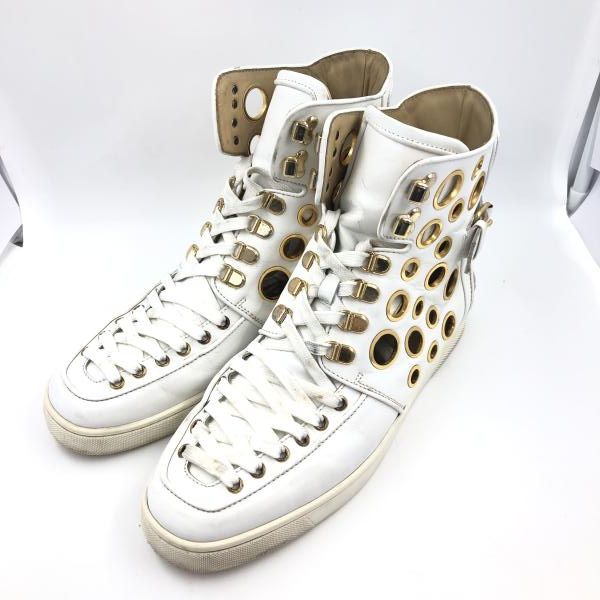 Christian Louboutin アルフィブリー ハイカットスニーカー ホワイト size44 クリスチャン ルブタン 24