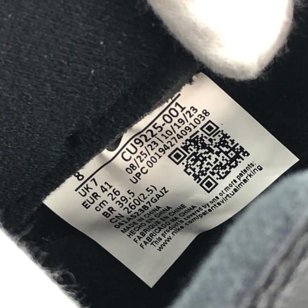  NIKE×Supreme AIR FORCE 1 LOW Black 26 cm CU 9225-001 ナイキ シュプリーム 24 その他 靴