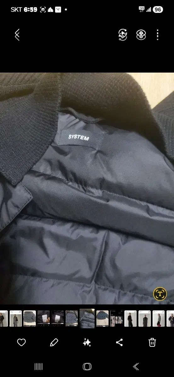 SYSTEM グースダウンショートダウン S-M