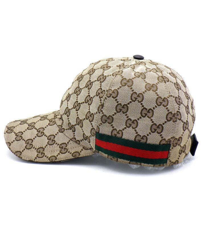 グッチ GUCCI 200035 KQWBG シェリーライン GG ロゴ キャンバス ベースボール キャップ 帽子 n 9752