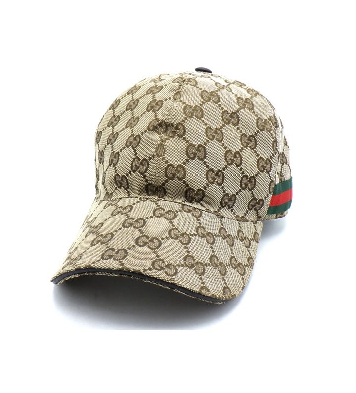 グッチ GUCCI 200035 KQWBG シェリーライン GG ロゴ キャンバス ベースボール キャップ 帽子 n9752