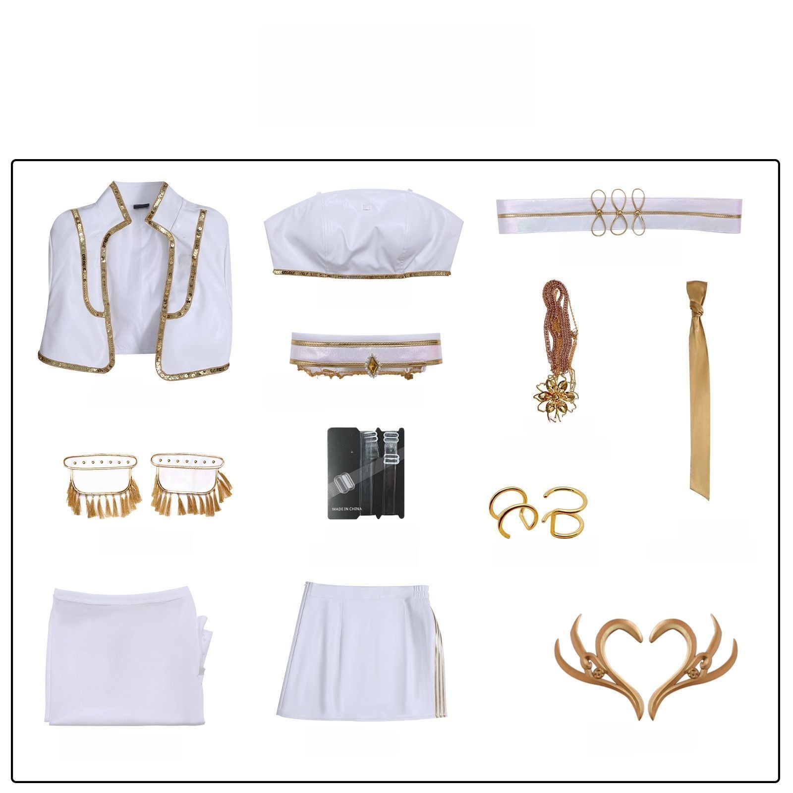  コスプレ服 韓流 女団 K POP ハンターメイド 白 ルミ コスチューム その他 コスチューム コスプレ