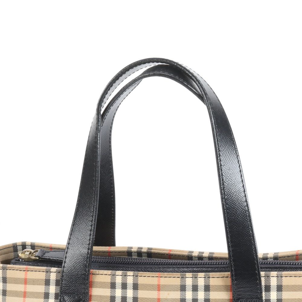 極美品 バーバリー ノバ チェック シャドーホース レザー トート