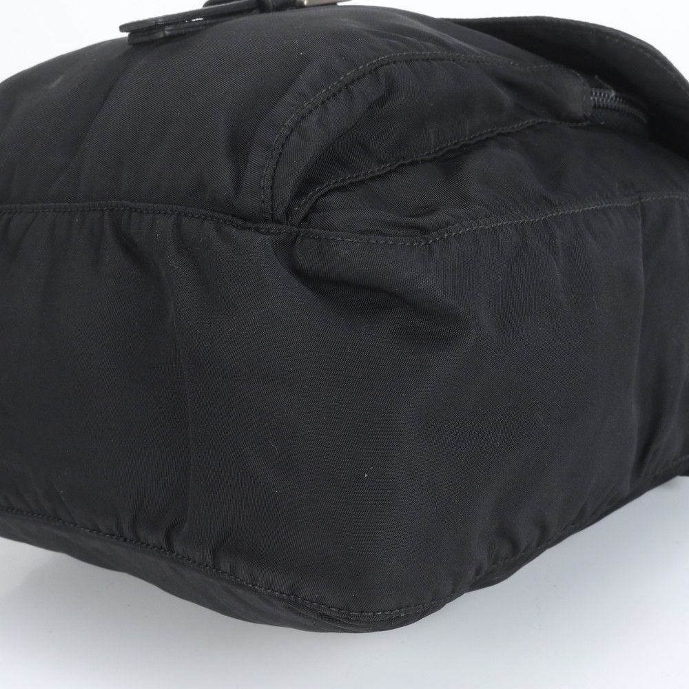 プラダ ギャランティカード付 テスート ナイロン 三角ロゴ B8994 レザー ショルダーバッグ 斜め掛け ブラック メンズ ECE CY2-2 KARIMZIABAT_FR