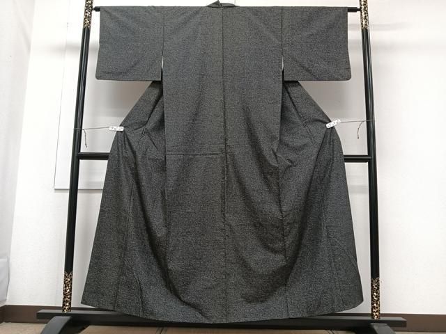 平和屋着物●上質な色無地　流水雲重ね地紋　黒紅色　正絹　逸品　AABB7900ck 平和屋着物○上質な色無地 流水雲重ね地紋 黒紅色 正絹 逸品