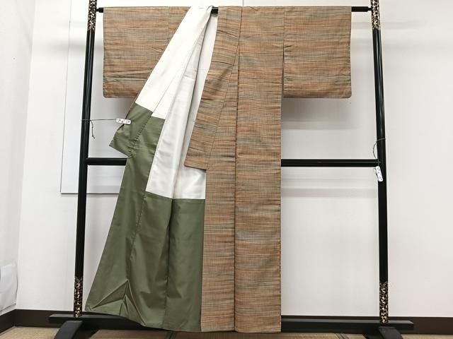 平和屋着物○男性 角帯 紬地 霞文 正絹 逸品 CAAZ6412dy 平和屋着物 