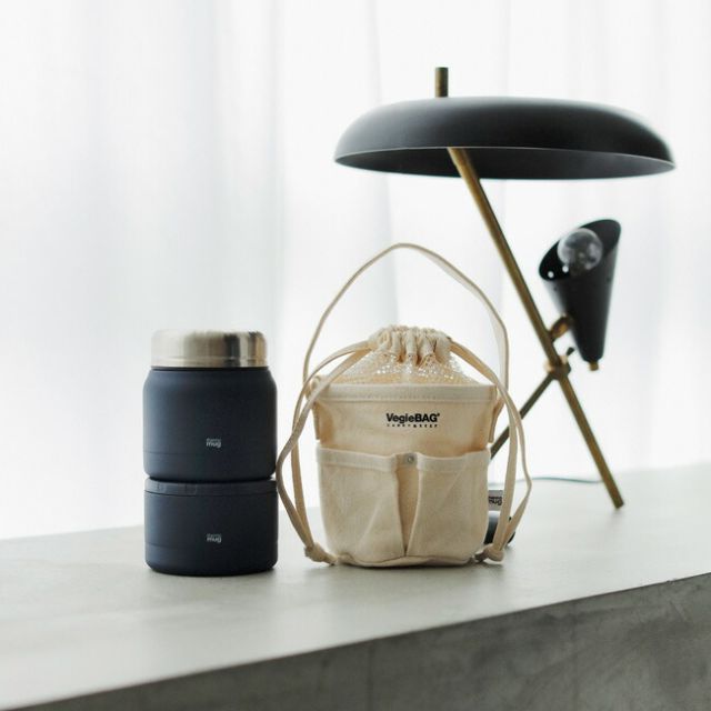 お弁当箱 ランチバッグ 3点セット THERMO MUG ミニタンク コンテナー ランチバッグ サーモマグ VEGIEBAG X THERMO MUG 弁当箱 ランチボックス 保温 保冷 保存容器 オリジナルバッグ TM-VB C20-21 TNK18-30