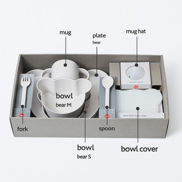 BIO ビッグ tak ビオ キッズディッシュ ギフトボックス ベア BIG 選べる 子ども用食器セット カトラリーセット キッズプレート ベビー かわいい 出産祝い RSL