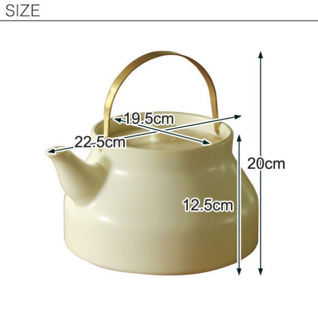  陶のやかん 白 黒 1 8 L 耐熱陶器 やかん ケトル 鍋 グリル