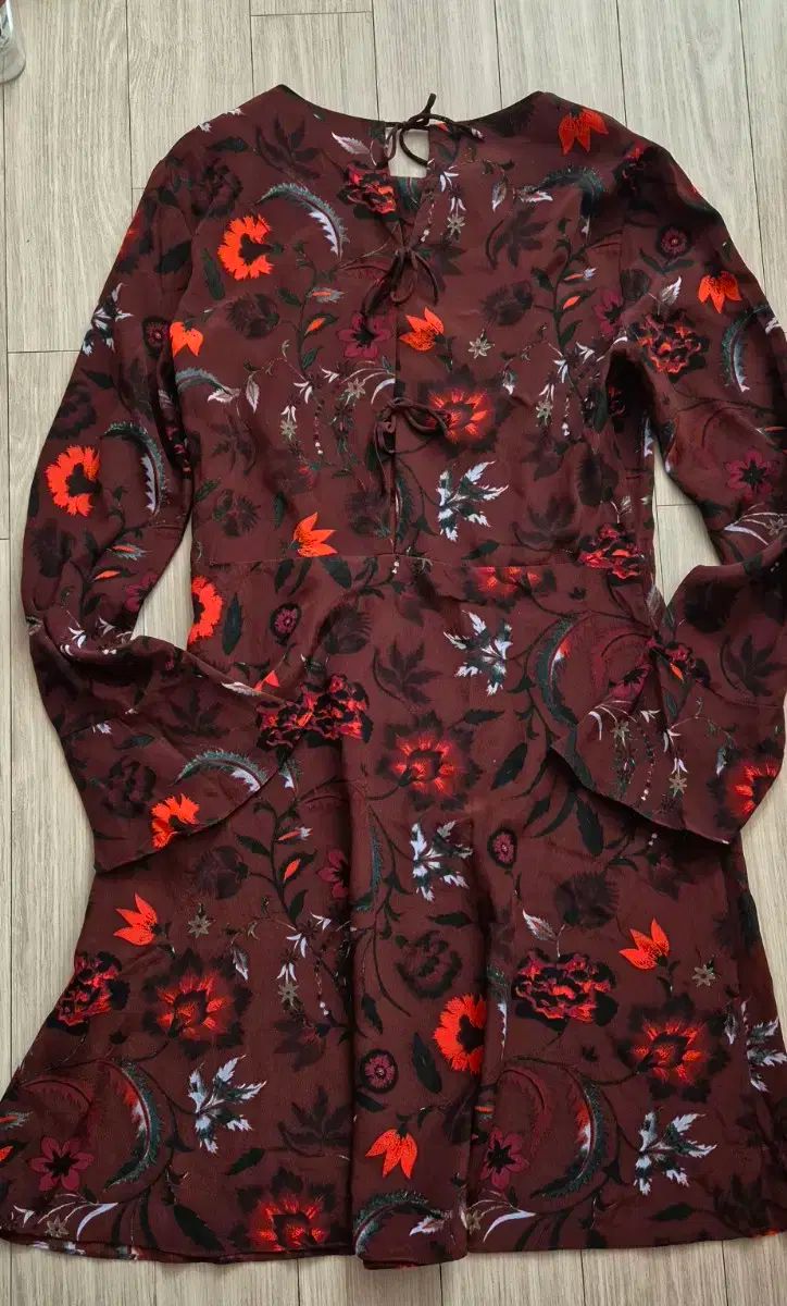 Sandro フラワー スリーブ ONE PIECE サイズ ONE 55