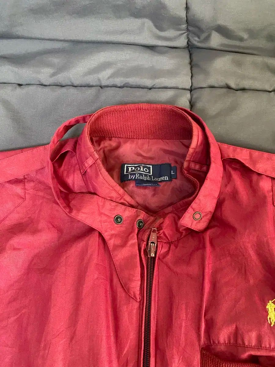 ヴィンテージ)ポロ ラルフローレン レッド 公式 ウォームアップ